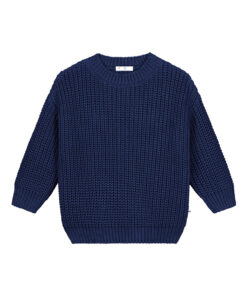 YUKI - Chunky Knit, NAVY, Bio Baumwolle