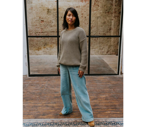 YUKI - Chunky Knit Women, SAGE, Bio Baumwolle – Bild 4