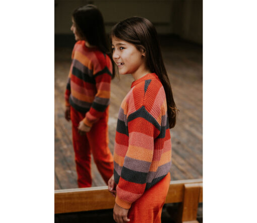 YUKI - Knited Sweater, RAINBOW, Bio Baumwolle – Bild 3