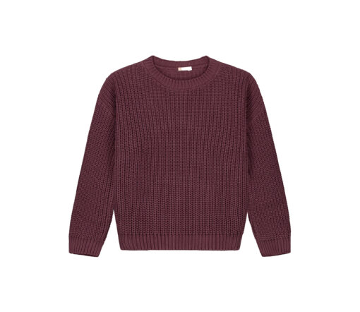 YUKI - Chunky Knit Women, FIG, Bio Baumwolle