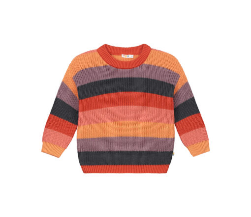 YUKI - Knited Sweater, RAINBOW, Bio Baumwolle