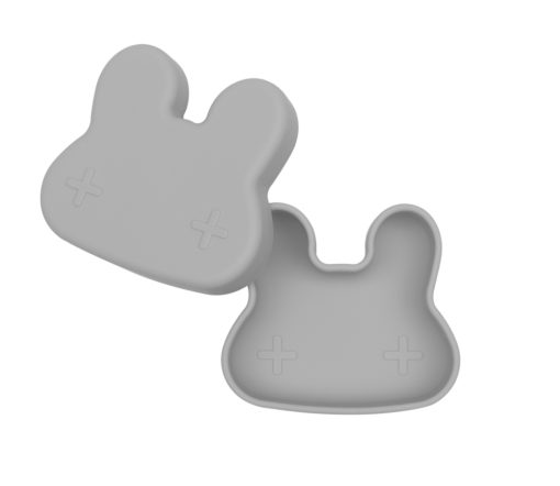 We Might Be Tiny - Lunchbox Snackie "Bunny" Grey, Silikon – Bild 2