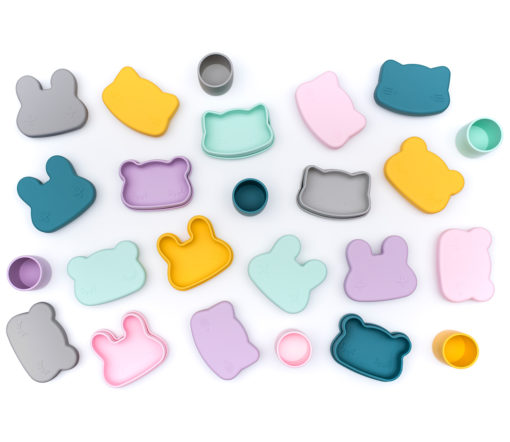 We Might Be Tiny - Lunchbox Snackie "Bunny" Grey, Silikon – Bild 5