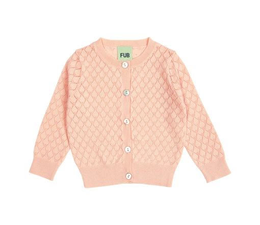 FUB - Baby Pointelle Strickjacke, Bio Baumwolle (Gr. 56)