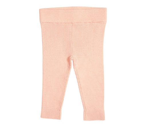 FUB - Baby gerippte Leggings rosé, Bio Baumwolle (Gr. 56, 68)