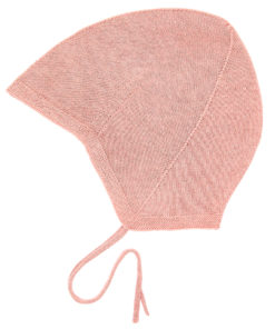 FUB - Baby Mütze gestrickt rosé, Bio Baumwolle