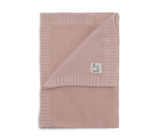 Vanilla Copenhagen - Strickdecke, rosa, GOTS zertifiziert