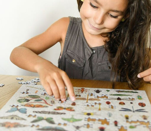 Poppik - Puzzle "Insekten" 500 Teile inkl. Poster, ab 7 Jahre – Bild 2