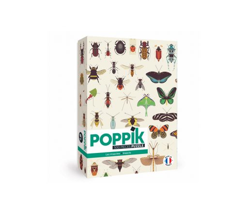 Poppik - Puzzle "Insekten" 500 Teile inkl. Poster, ab 7 Jahre