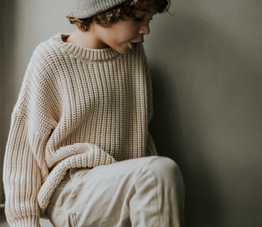 YUKI - Chunky Knit, Moon, Bio Baumwolle – Bild 12