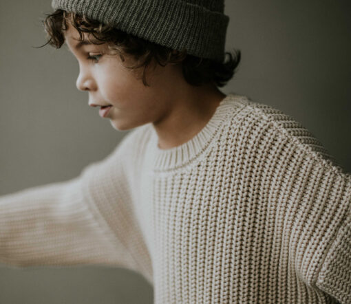 YUKI - Chunky Knit, Moon, Bio Baumwolle – Bild 5