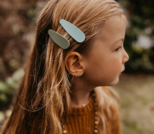Grech & Co. - Haarspangen "Snap Clip", Fern/Spice/Burlwood, recycelt