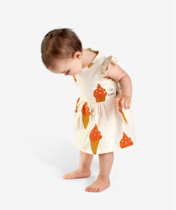 Nadadelazos -  Baby Kleid "Strawberry Ice Cream", Bio Baumwolle (2J)