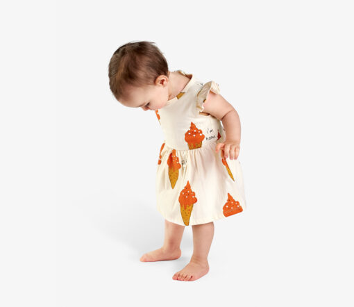 Nadadelazos -  Baby Kleid "Strawberry Ice Cream", Bio Baumwolle (2J)