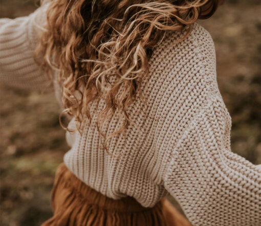 YUKI - Chunky Knit, Moon, Bio Baumwolle – Bild 14