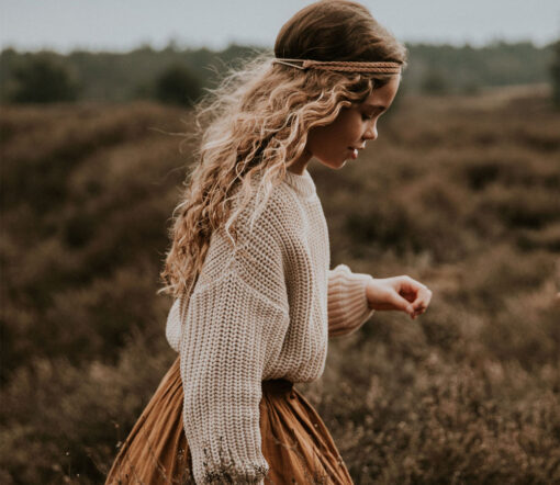 YUKI - Chunky Knit, Moon, Bio Baumwolle