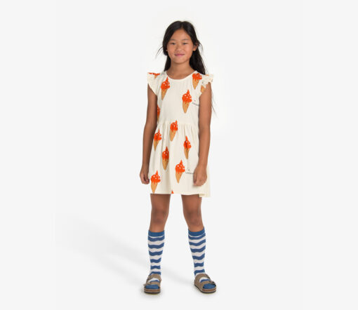 Nadadelazos - Kleid "Strawberry Ice-cream", Bio Baumwolle