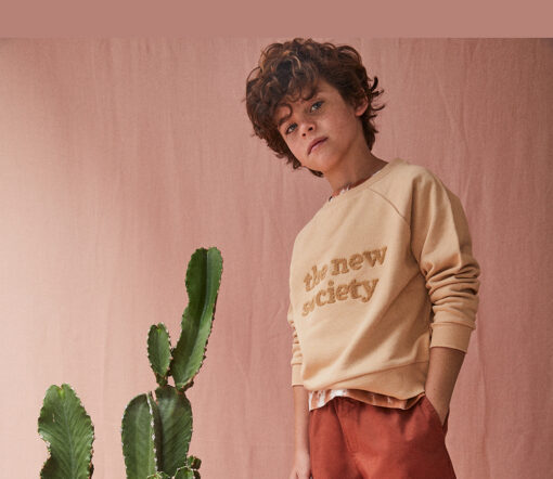 The New Society - TNS Sweater, caramel, Bio Baumwolle (4J.)