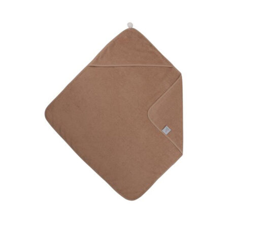 Vanilla Copenhagen - Pom Pom Kapuzen Badetuch, Caramel, GOTS zertifiziert