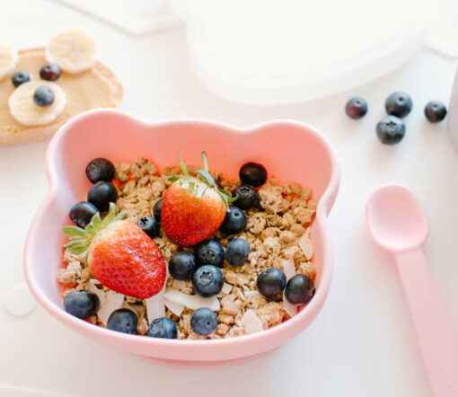 We Might Be Tiny - Schüssel Stickie Bowl mit Deckel "Bear Dusty Rose" – Bild 6