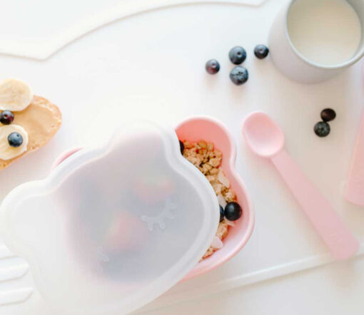 We Might Be Tiny - Schüssel Stickie Bowl mit Deckel "Bear Dusty Rose" – Bild 7