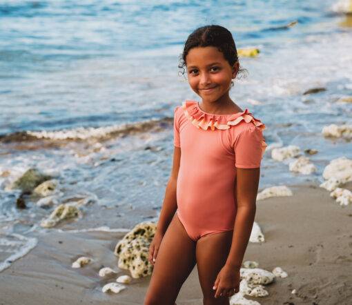FOLPETTO - Badeanzug "Carlotta", Surf Suit Coral Pink