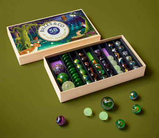 Billes & Co. - Magischer Wald, Box 62 Glasmurmeln