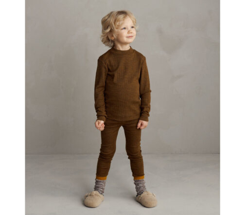Mainio - Leggings, Bio Merinowolle, Dark Gold (Gr. 62/68)