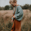 YUKI - Strickhose mit Träger, Knitted Trousers, RUST, Bio Baumwolle