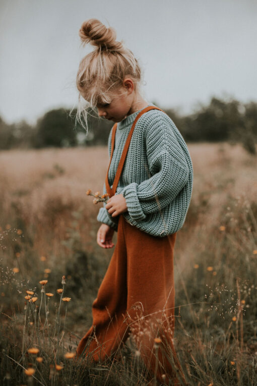 YUKI - Chunky Knit Sweater, OCEAN, Bio Baumwolle – Bild 8