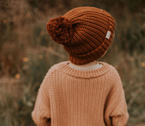 YUKI - Chunky Knit, CORAL, Bio Baumwolle – Bild 5