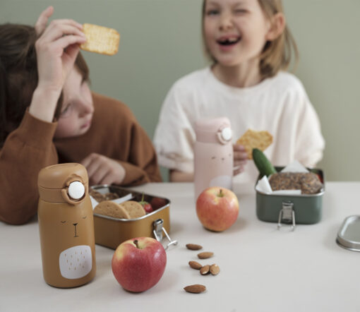 Fabelab - Trinkflasche mit Thermofunktion "Time for School Bear Ochre", 320 ml – Bild 5