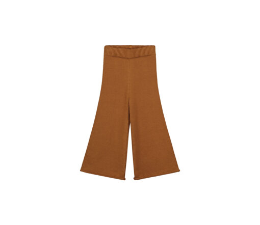 YUKI - Strickhose mit Träger, Knitted Trousers, RUST, Bio Baumwolle – Bild 4