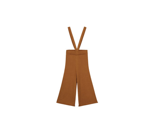 YUKI - Strickhose mit Träger, Knitted Trousers, RUST, Bio Baumwolle – Bild 2