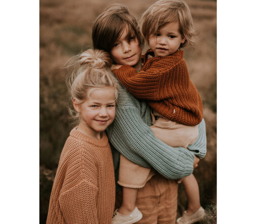 YUKI - Chunky Knit Sweater, OCEAN, Bio Baumwolle – Bild 7