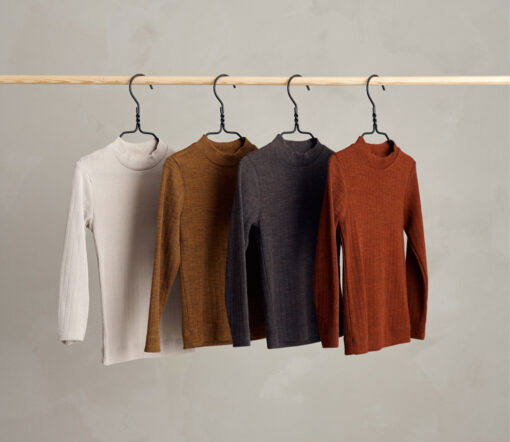 Mainio - Longsleeve, Bio Merinowolle, Bone (7/8J.) – Bild 3