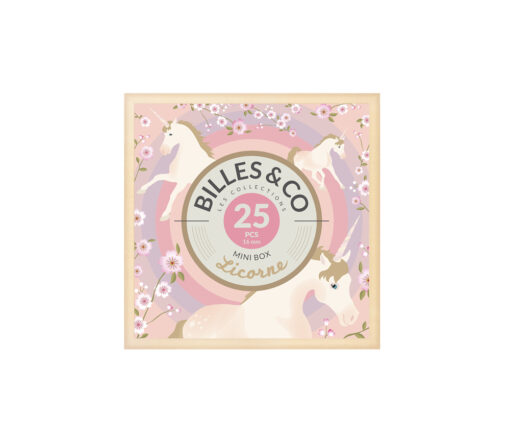 Billes & Co. - Einhorn, Mini Box 25 Glasmurmeln – Bild 3