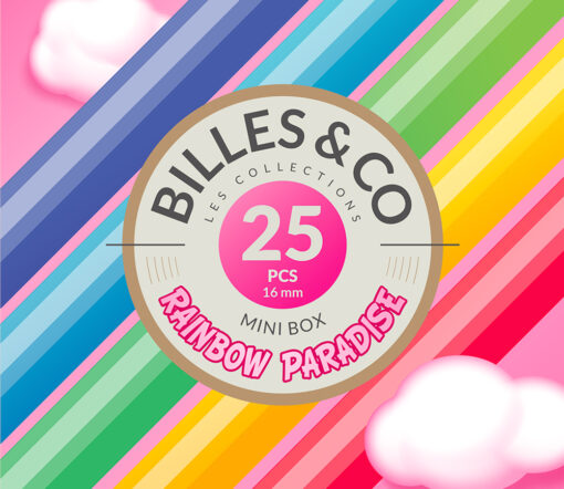 Billes & Co. - Regenbogen Paradies, Mini Box 25 Glasmurmeln – Bild 3