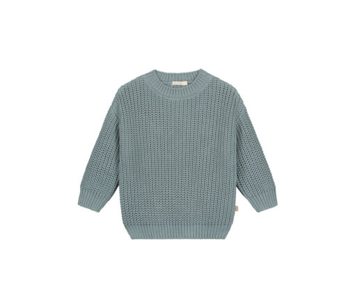 YUKI - Chunky Knit Sweater, OCEAN, Bio Baumwolle – Bild 2