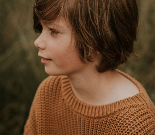 YUKI - Chunky Knit, CORAL, Bio Baumwolle – Bild 6