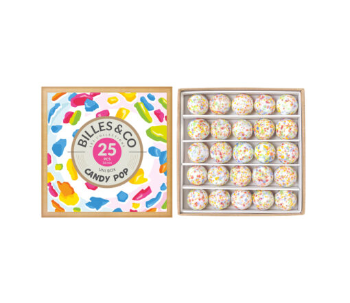 Billes & Co. - Uni Box 25 Glasmurmeln, Candy Pop