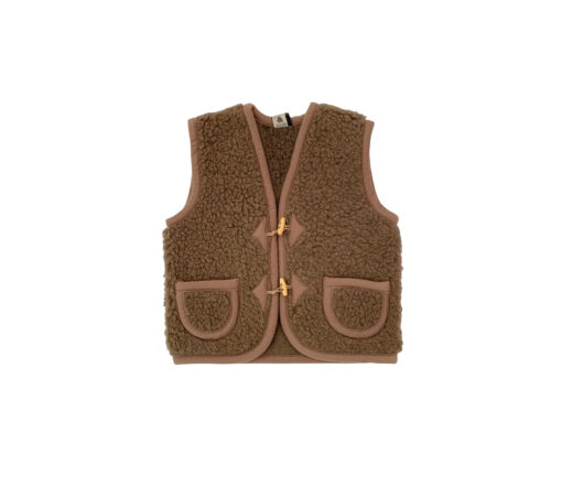 Alwero - Bodywarmer Alpen Junior, Biowolle, BARK – Bild 3