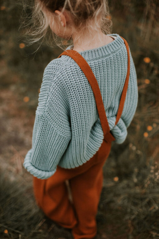 YUKI - Chunky Knit Sweater, OCEAN, Bio Baumwolle – Bild 9