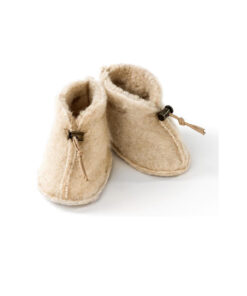 Alwero - Schühchen Baby, Emo Wool, Beige, Biowolle
