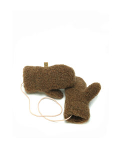 Alwero - Handschuhe "GULLY", Bark, Biowolle, mit Band