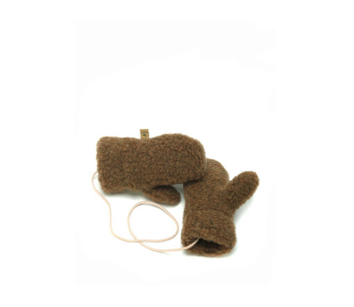Alwero - Handschuhe "GULLY", Bark, Biowolle, mit Band