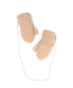 Alwero - Handschuhe, "GULLY", Beige, Biowolle, mit Band
