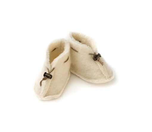 Alwero - Schühchen Baby, Emo Wool, Natural, Biowolle