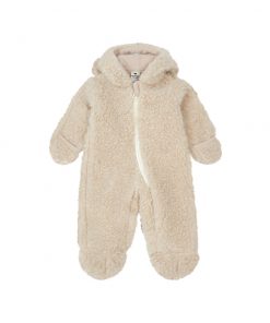 Alwero - Baby Overall "BEARS", Biowolle, Beige