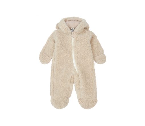 Alwero - Baby Overall "BEARS", Biowolle, Beige
